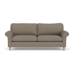 4 Seater Sofa - Mid Grey - House Linen Mix - Hurley - The Cotswold Company - thumbnail 2