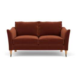 2 Seater Sofa - Brick - Matt Velvet - Robinson - The Cotswold Company - thumbnail 2