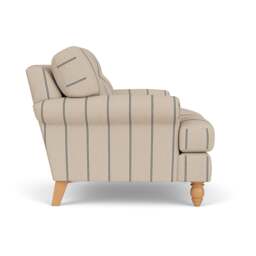 Armchair - Charcoal - Compton Stripe - Talbot - The Cotswold Company - thumbnail 3