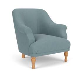 Armchair - Sky blue - House Linen Mix - Everett - The Cotswold Company