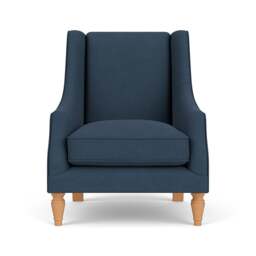 Armchair - Indigo - House Linen Mix - Annie - The Cotswold Company - thumbnail 2
