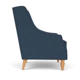 Armchair - Indigo - House Linen Mix - Annie - The Cotswold Company - thumbnail 3