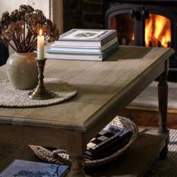 Camille Limewash Oak Coffee Table - The Cotswold Company - thumbnail 3