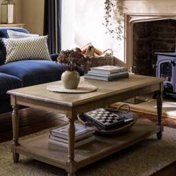 Camille Limewash Oak Coffee Table - The Cotswold Company - thumbnail 2