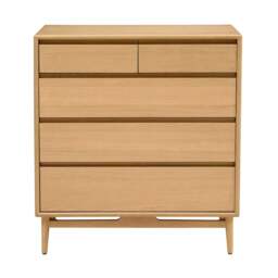 Winson Light Oak 5 Drawer Chest of Drawers - The Cotswold Company - thumbnail 3