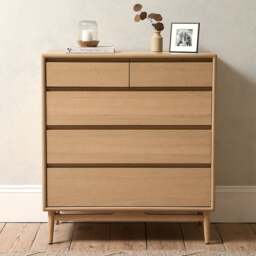 Winson Light Oak 5 Drawer Chest of Drawers - The Cotswold Company - thumbnail 2