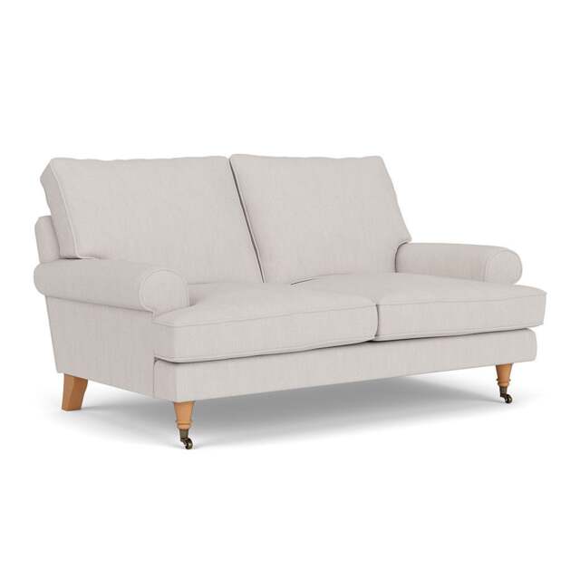 2 Seater Sofa - Soft White - Luxury Italian Linen - Stewart - The Cotswold Company - image 1