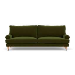 4 Seater Sofa - Forest Green - Matt Velvet - Stewart - The Cotswold Company - thumbnail 2