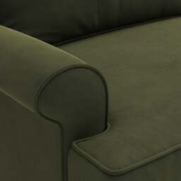 4 Seater Sofa - Forest Green - Matt Velvet - Stewart - The Cotswold Company - thumbnail 4