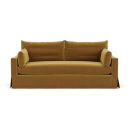 4 Seater Sofa - Mustard - Matt Velvet - Ashton - The Cotswold Company - thumbnail 2