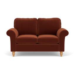2 Seater Sofa - Brick - Matt Velvet - Hurley - The Cotswold Company - thumbnail 2