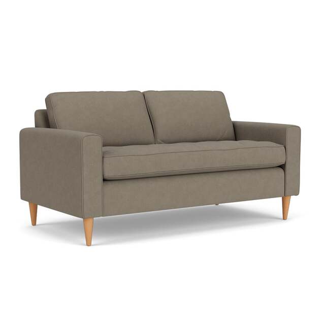 Large 2 Seater Sofa - Mid Grey - House Linen Mix - Saxon - The Cotswold Company - image 1