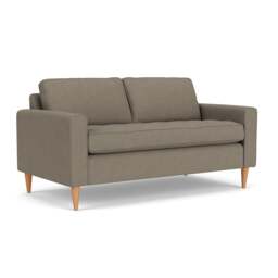 Large 2 Seater Sofa - Mid Grey - House Linen Mix - Saxon - The Cotswold Company - thumbnail 1