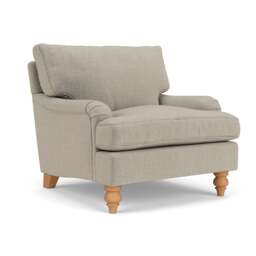 Armchair - Natural - Eco Chenille - Morris - The Cotswold Company