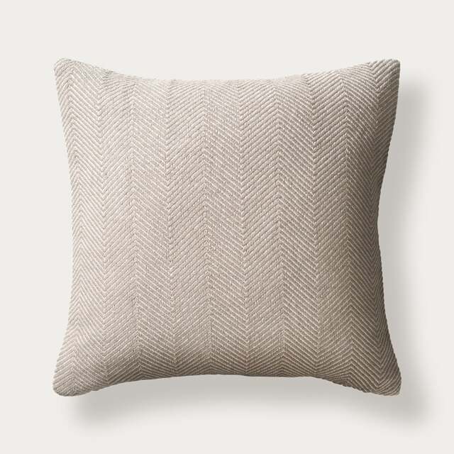 Herringbone Woven Cushion Natural - Home Accessories - The Cotswold Company - image 1