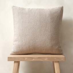 Herringbone Woven Cushion Natural - Home Accessories - The Cotswold Company - thumbnail 2