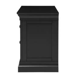 Chantilly Dusky Black Large 2 Drawer Bedside Table - The Cotswold Company - thumbnail 5