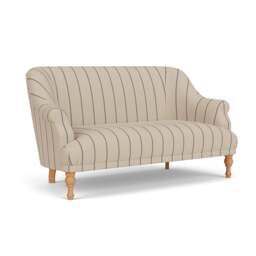 2 Seater Sofa - Charcoal - Compton Stripe - Everett - The Cotswold Company