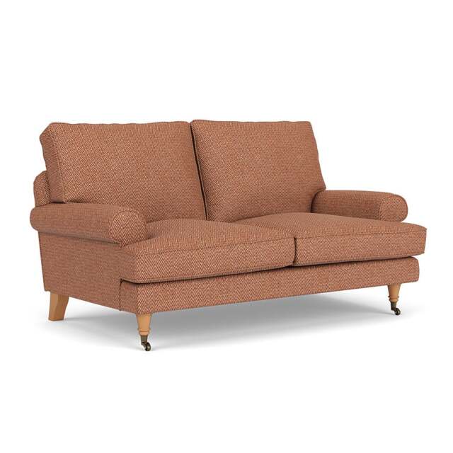 2 Seater Sofa - Brick - Herringbone Weave - Stewart - The Cotswold Company - image 1