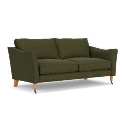 3 Seater Sofa - Forest Green - House Linen Mix - Robinson - The Cotswold Company