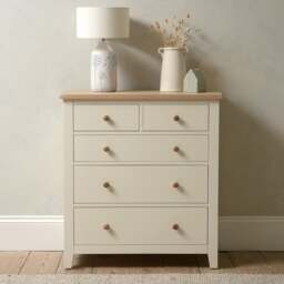 5 Drawer Chest - Chester Classic Cream - The Cotswold Company - thumbnail 3