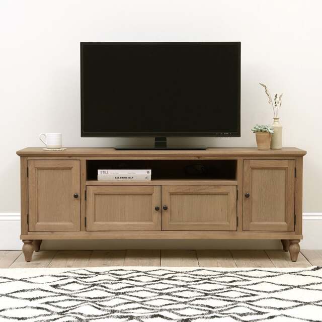 Elkstone Mellow Oak Large TV Stand up to 65 - The Cotswold Company - image 1