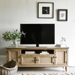 Elkstone Mellow Oak Large TV Stand up to 65 - The Cotswold Company - thumbnail 2