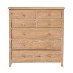 7 Drawer Chest - Inglesham Whitewash Oak - The Cotswold Company - thumbnail 6