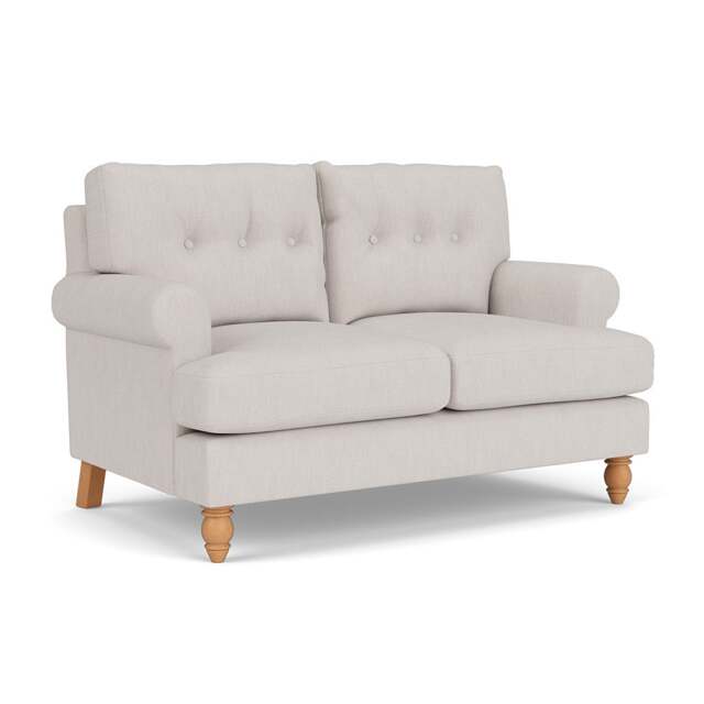 2 Seater Sofa - Soft White - Luxury Italian Linen - Talbot - The Cotswold Company - image 1