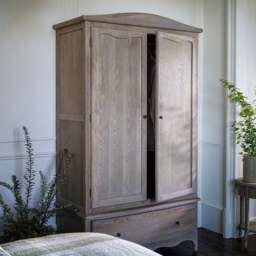 Double Wardrobe - Camille Limewash Oak - The Cotswold Company - thumbnail 3