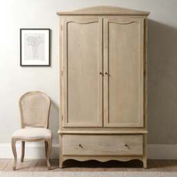 Double Wardrobe - Camille Limewash Oak - The Cotswold Company - thumbnail 2