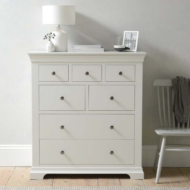 Chantilly Warm White 7 Drawer Chest - The Cotswold Company - image 1