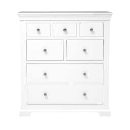 Chantilly Warm White 7 Drawer Chest - The Cotswold Company - thumbnail 3