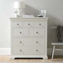 Chantilly Warm White 7 Drawer Chest - The Cotswold Company
