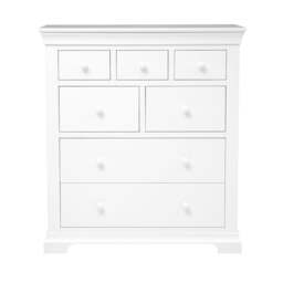 Chantilly Warm White 7 Drawer Chest - The Cotswold Company - thumbnail 4