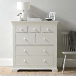 Chantilly Warm White 7 Drawer Chest - The Cotswold Company - thumbnail 2