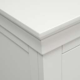 Chantilly Warm White 3 Drawer Bedside Table - The Cotswold Company - thumbnail 6
