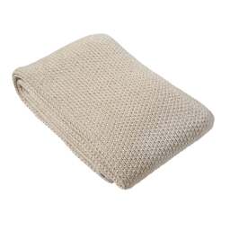 Honeybee Knitted Throw Ivory - Home Accessories - The Cotswold Company - thumbnail 2
