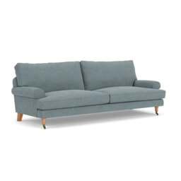 4 Seater Sofa - Teal marl - Rustic weave - Stewart - The Cotswold Company - thumbnail 1