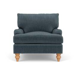 Armchair - Teal - Eco Chenille - Morris - The Cotswold Company - thumbnail 2