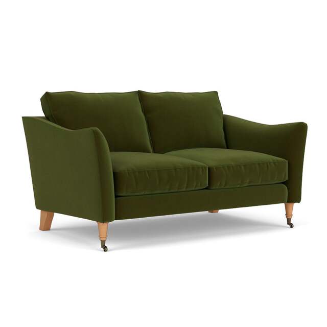 2 Seater Sofa - Forest Green - Matt Velvet - Robinson - The Cotswold Company - image 1