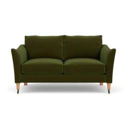 2 Seater Sofa - Forest Green - Matt Velvet - Robinson - The Cotswold Company - thumbnail 2
