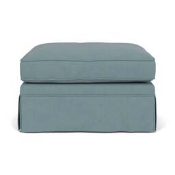 Foot Stool - Sky blue - House Linen Mix - Dawson Small - The Cotswold Company - thumbnail 2