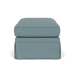 Foot Stool - Sky blue - House Linen Mix - Dawson Small - The Cotswold Company - thumbnail 3