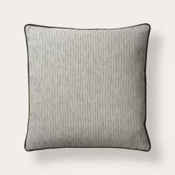 Broadway Stripe Cushion - Fern Green 43x43cm - Home Accessories - The Cotswold Company