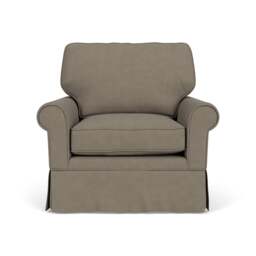 Armchair - Mid Grey - House Linen Mix - Dawson - The Cotswold Company - thumbnail 2