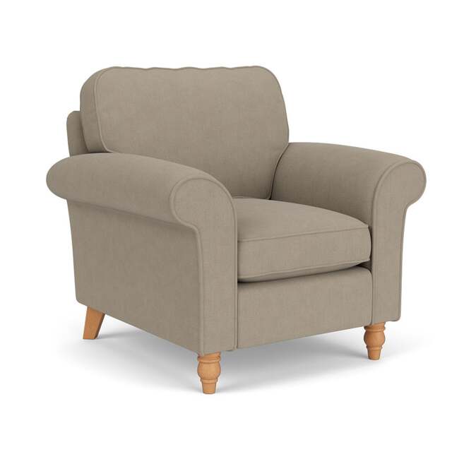 Armchair - Dove grey - House Linen Mix - Hurley - The Cotswold Company - image 1