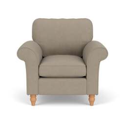 Armchair - Dove grey - House Linen Mix - Hurley - The Cotswold Company - thumbnail 2