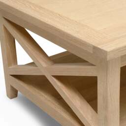 Inglesham Whitewash Oak Coffee Table - The Cotswold Company - thumbnail 5