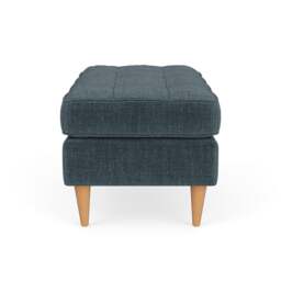 Foot Stool - Teal - Eco Chenille - Saxon Small - The Cotswold Company - thumbnail 3